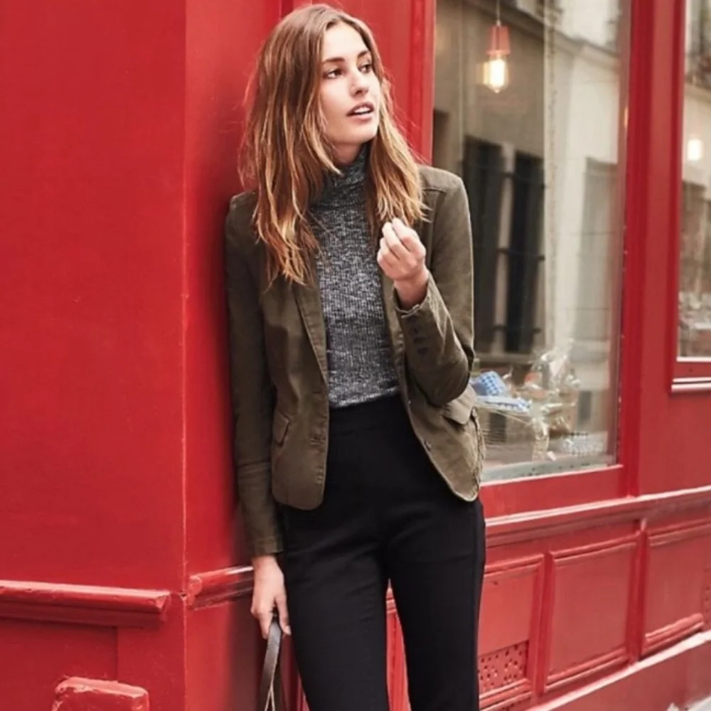 Anthropologie Hei Hei Delaine Blazer in Charcoal/Slate Grey - Picture 2 of 12